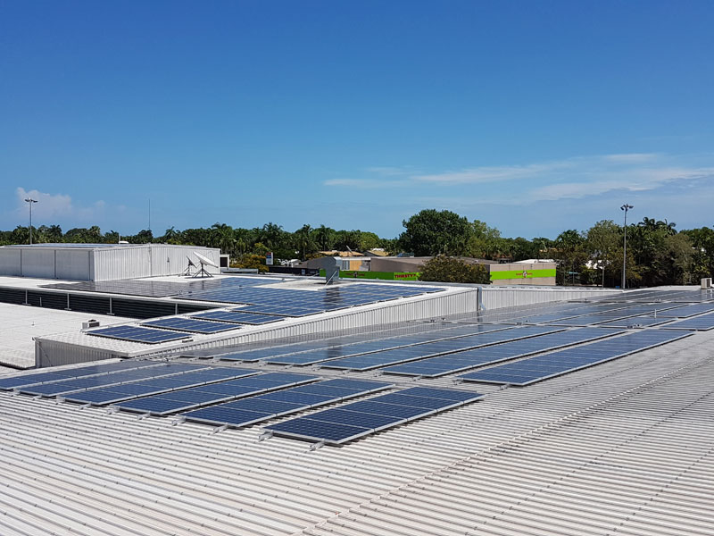 Hibiscus Shopping Centre 350kW solar installation