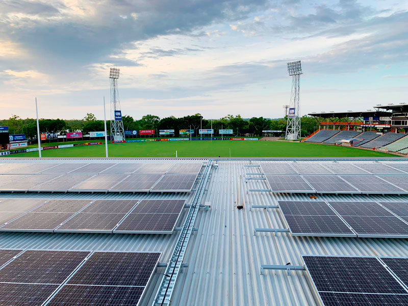 solar power at the AFL Northern Territory