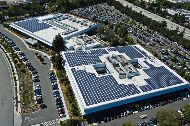 Apple Computers solar array in California